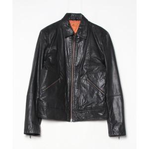 「Nudie Jeans」 レザージャケット M ブラック メンズ