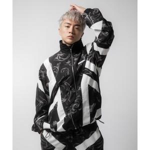 コート ジャケット VANQUISH / ヴァンキッシュ Baroque Print Pattern with Line Jacket メンズ