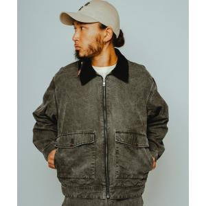 ブルゾン アウター BIG MIKE ビックマイク / 26春夏新作 セットアップ対応 ダック トラッカージャケット 襟コーデュロイ //// 102