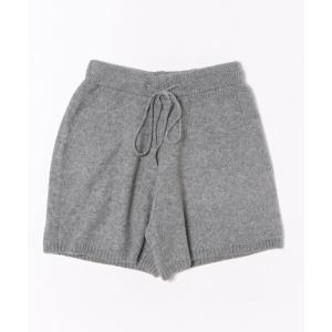 パンツ メランジニットショートパンツ レディース