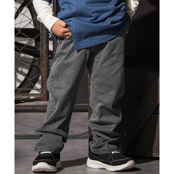 パンツ ロゴ刺しゅうストレッチツイルパンツ キッズ 子供服 男の子