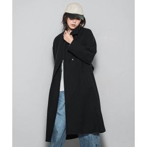 レディース長袖スタンドカラコート