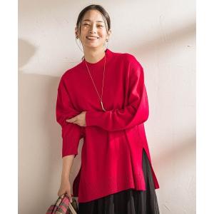 ニット セーター ファインメリノウールチュニックニット「洗える」 レディース