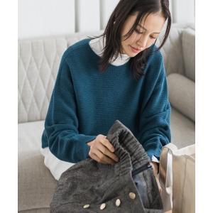 ニット セーター ホールガーメントガーターニット「洗える」 レディース