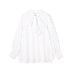 ブラウス シャツ 「取り外し可能なボウタイ付き」2WAY ボウタイブラウス レディース