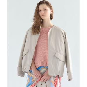 ダウンコート ノーカラー アウター