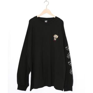 tシャツ 353137：タイ焼き招きネコ刺繍ロンT レディース メンズ