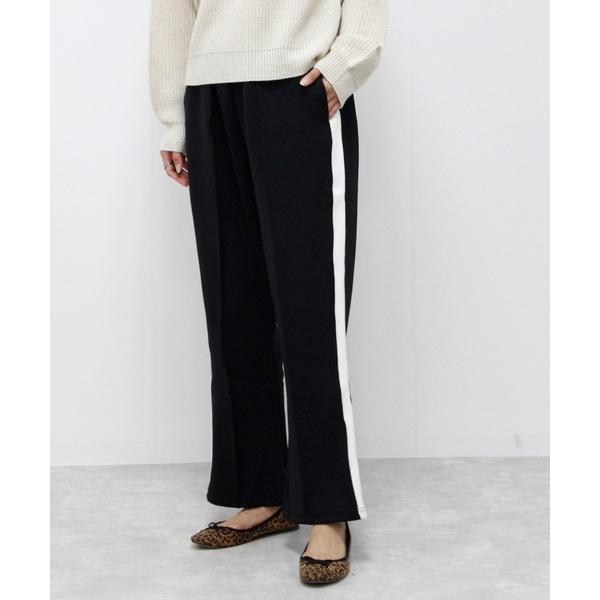 パンツ サイドラインストレートパンツ レディース