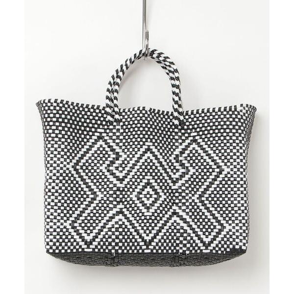 かごバッグ カゴバッグ 「Moon Bird/ムーンバード」手編みのメルカドバッグ・横?（M）