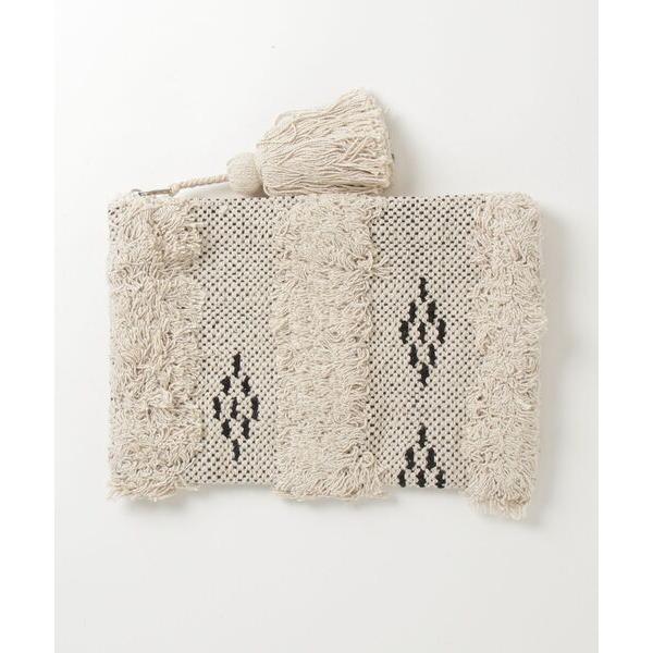 ポーチ 「Swaraj/スワラージ」手織りジャガードのクラッチ・ポーチ メンズ