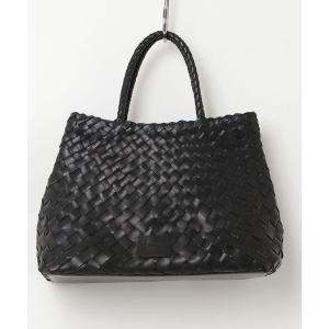 ハンドバッグ 「Swaraj/スワラージ」レザー・アシンメトリーメッシュBAG(山羊革)