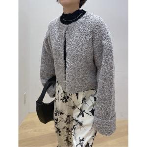 カーディガン テープヤーンニットカーデ レディース