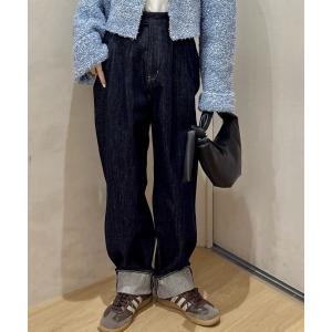ロールアップデニムパンツ レディース