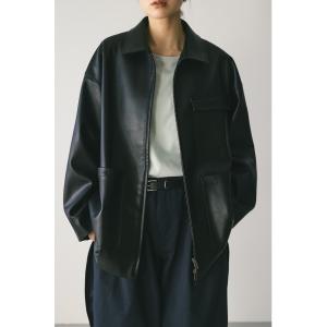 レディース フェイクレザージャケット