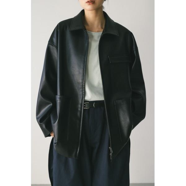 レザージャケット ライダース フェイクレザージャケット レディース