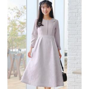 ワンピース フラワージャガードドッキングワンピース