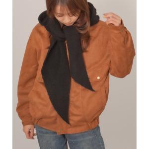 ニット帽 ニットキャップ Chiina/フード付き　ニットマフラー レディース