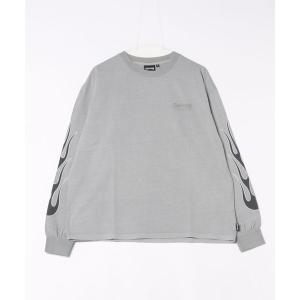 tシャツ FLAME Pigment L/S T-SHIRTS/THRASHER スラッシャー フレイム ロンT 長袖Tシャツ ピグメント加工 メンズ