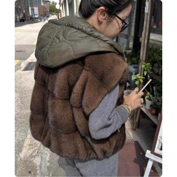 ダウンコート ダウンジャケット フード取り外しフェイクファーベスト レディース メンズ