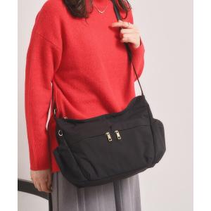 ショルダーバッグ バッグ 「9ポケット」ふんわり軽量撥水ショルダー レディース