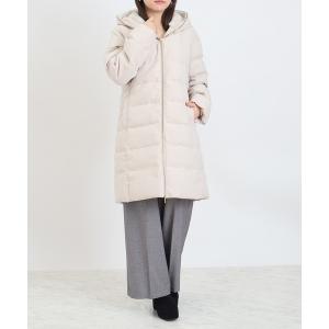 ダウンコート ダウンジャケット フードファーロングダウンコート レディース