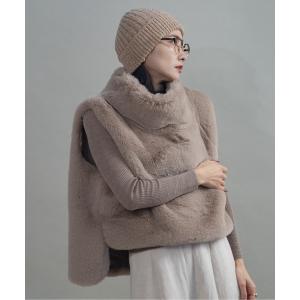 ベスト ジレ プルオーバーファーベスト レディース