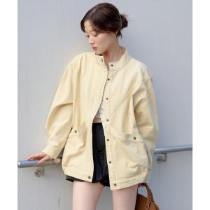 コート アウター 「2026SSカタログ/ティペット付き」カラーツイルレース付きジャケット レディース