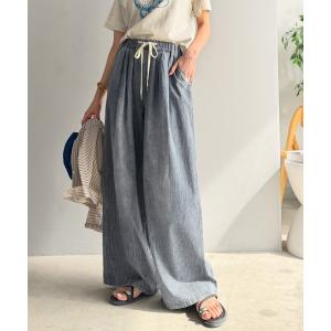 ワイドパンツ ジーンズ デニム デニムパンツ 「JaVa ジャバコラボ」まるで呼吸するような軽やかさ。綿100％シワ加工デニム2タックイージーパンツ｜ZOZOTOWN Yahoo!店