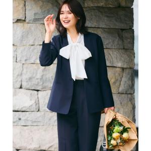 ジャケット ノーカラージャケット レディース