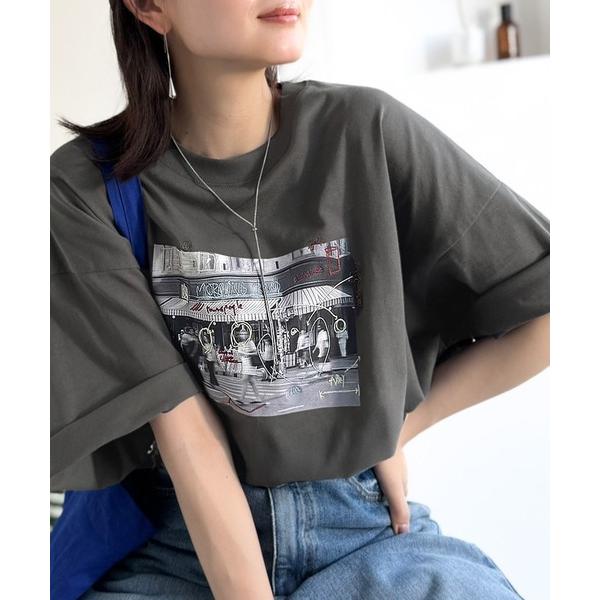 tシャツ 「JaVaジャバコラボ」「接触冷感機能付き」ラフな一枚に物語を。海外フォト刺繍オーバーサイ...