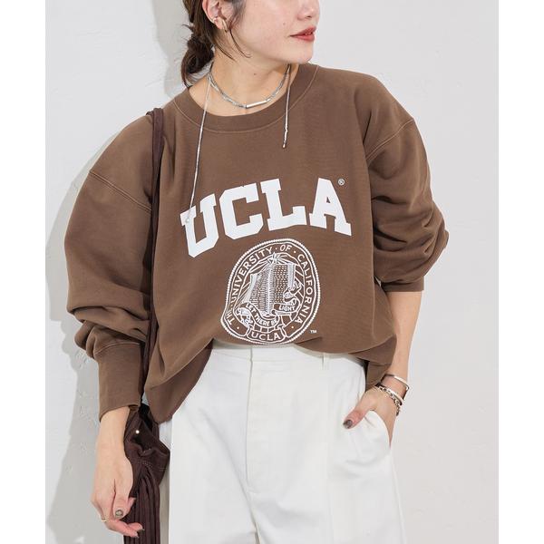 トレーナー スウェット JS カレッジ クロップドスウェット レディース