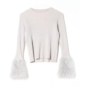 「titivate」 長袖ニット S グレー レディース