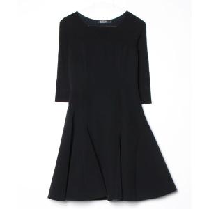 「DKNY DONNA KARAN NEW YORK」 ドッキングワンピース 2 ブラック レディース