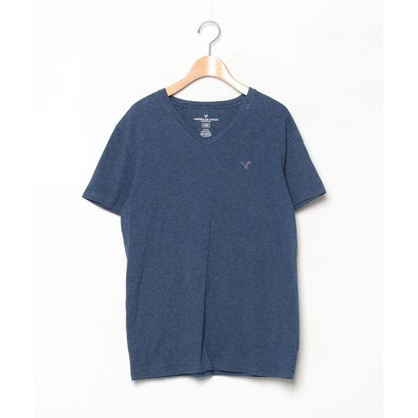 「American Eagle」 半袖Tシャツ S ネイビー メンズ