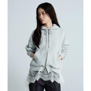 パーカー 「選べる着丈」FadeダンボールZIPフーディ/643474 レディース