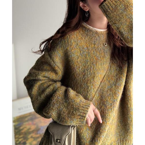 「Java」 長袖ニット LARGE イエロー レディース