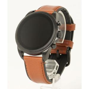 「FOSSIL」 デジタル腕時計 FREE ブラウン メンズ