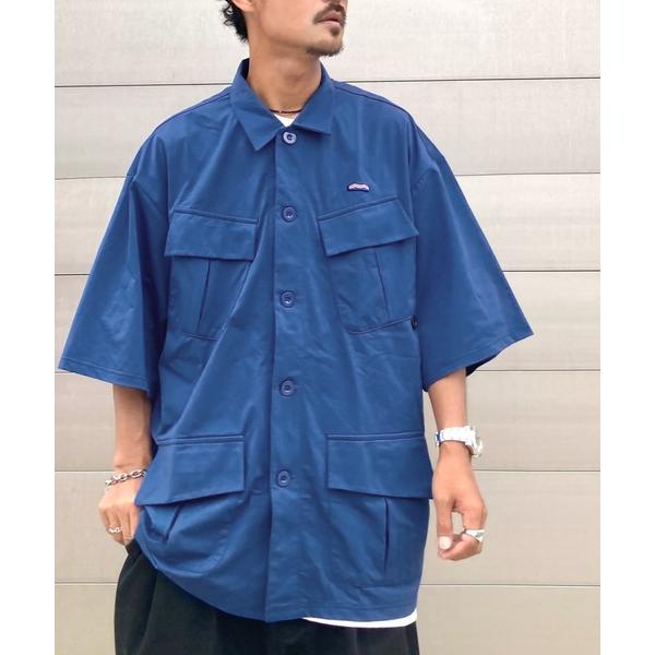 「Java」 7分袖シャツ LARGE ブルー レディース