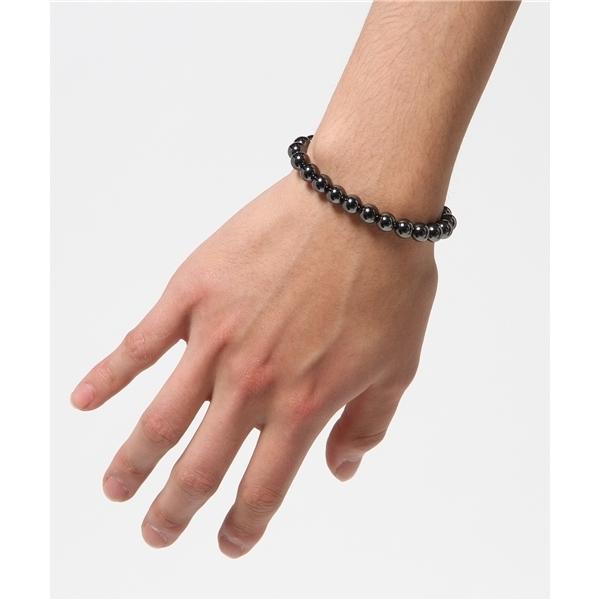 ブレスレット 「岩座」磁気ヘマタイト8mm玉ブレスレット メンズ レディース