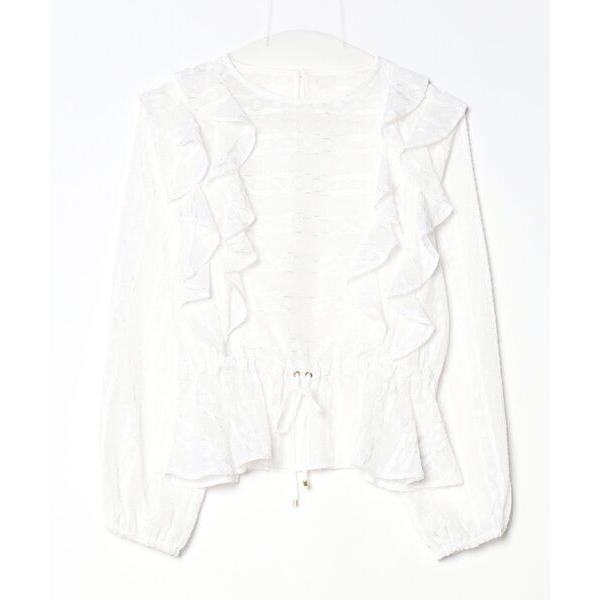 「LILY BROWN」 長袖ブラウス FREE ホワイト レディース