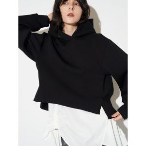 パーカー ドロストブラウスセットフーディ レディース