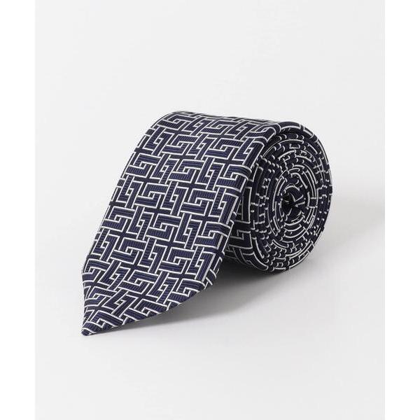 ネクタイ LIFE STYLE TAILOR　26SS国内タイ幾何学1