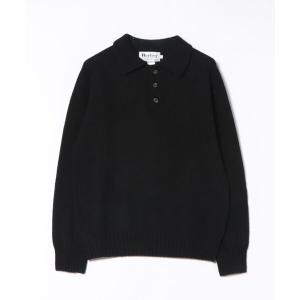 セーター ニット 「HARLEY OF SCOTLAND」別注シェットランドニットポロ メンズ