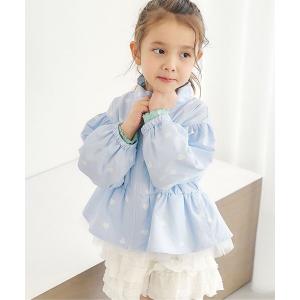 ブルゾン ジャンバー アウター 「撥水加工」ペプラムウインドブレーカー キッズ 子供服 女の子