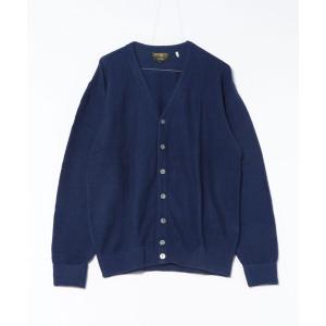 セーター ニット 「HOUSTON」表起毛カーディガン メンズ 長袖 Vネック メンズ