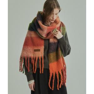 マフラー ストール ヘアリーフリンジマフラー レディース