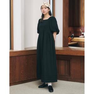 ワンピース ２wayパフワンピース/前後リバーシブルで着用可能/低身長さん向けSサイズあり