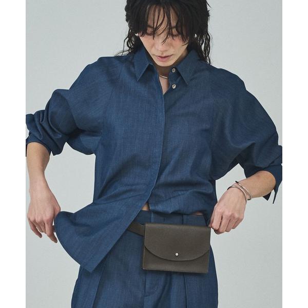 ブラウス シャツ 「セットアップ対応」テンセルハイツイストシャツ/春服/春カラー/レイヤード/デニム...