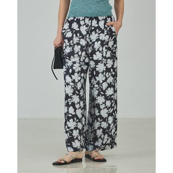 パンツ シルエットフラワーパンツ/春服/夏服 レディース