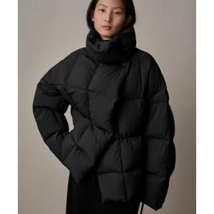 ダウンコート ダウンジャケット オーバーサイズ スタンドカラー エコダウンジャケット レディース